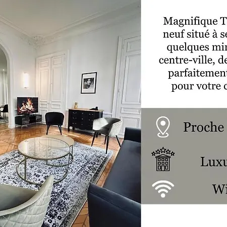 Apartment 3 Lenoir Grand T3 Luxueux Au Centre-ville 4 Pers