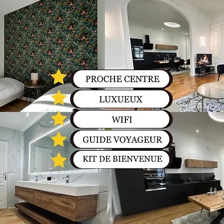 Apartment 3 Lenoir Grand T3 Luxueux Au Centre-ville 4 Pers Reims
