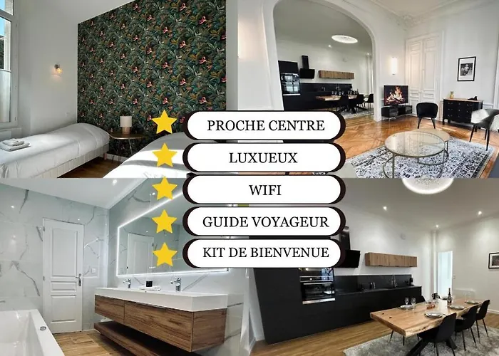Apartment 3 Lenoir Grand T3 Luxueux Au Centre-ville 4 Pers Reims